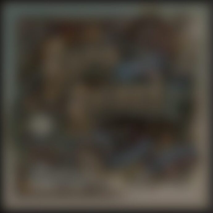 Blurry framed antique map illustration