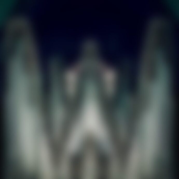 Abstract symmetrical blurred light shapes